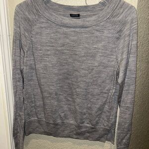 GAP Light Gray Women's Crew Neck Sweater 100% Merino Wool